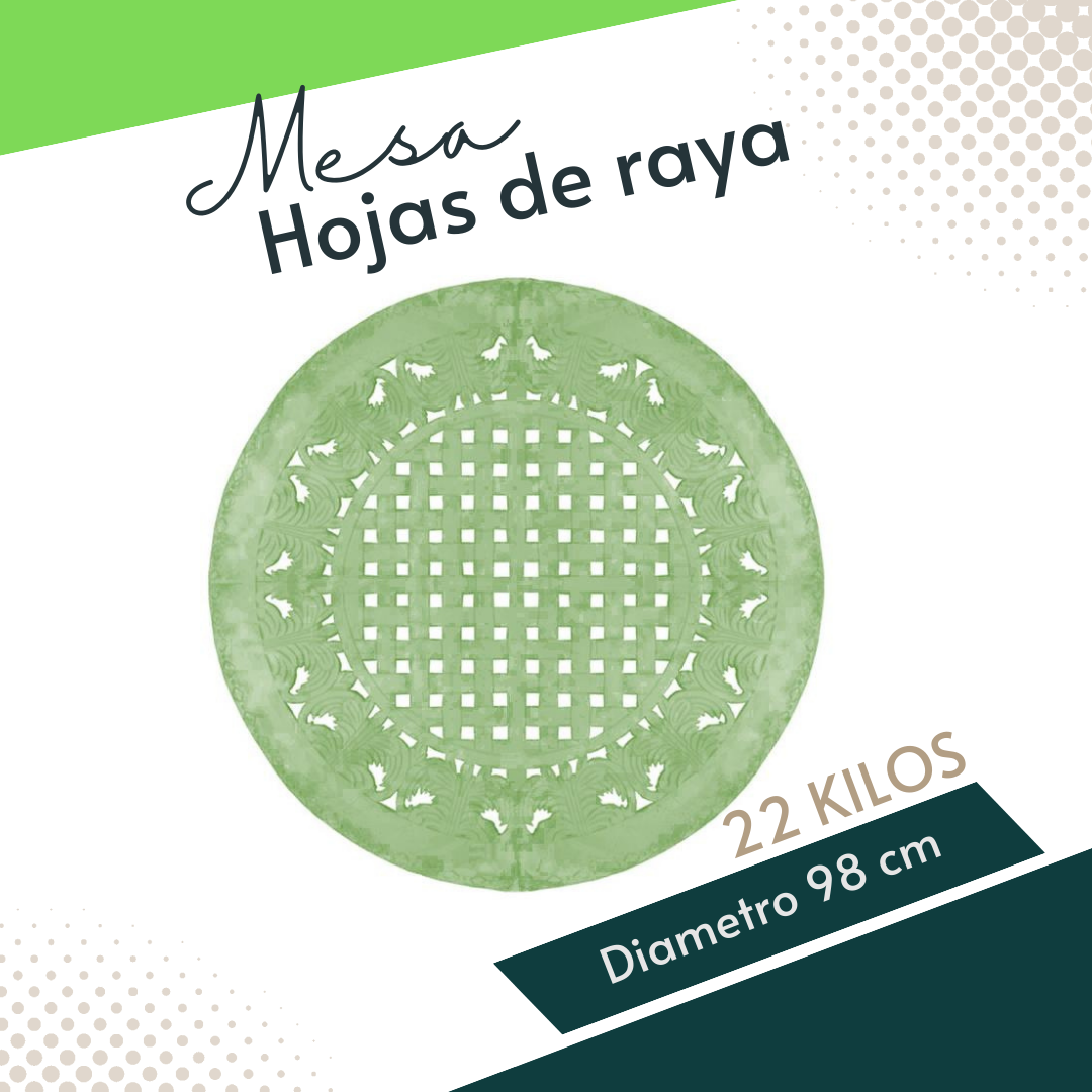 Mesa Hojas de Rayas