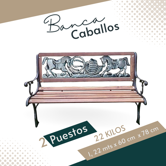 Banca caballos dos puestos